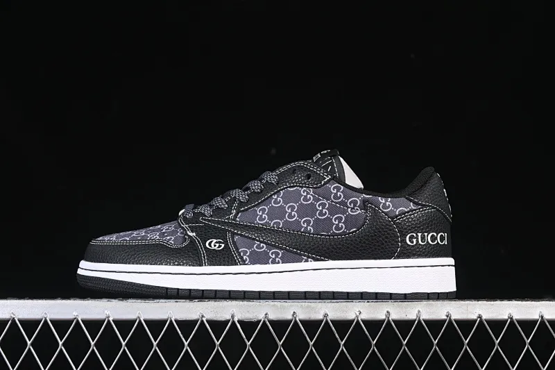 All categories Air Jordan Jordan series basketball shoes Air Jordan 1 Low High-end customized low-top sneakers Travis Scott x Fragment Design x Air Jordan 1 Low OG SP AJ1 Joe 1 Gucci joint black pebbles low-top cultural casual sneakers DZ5899-002